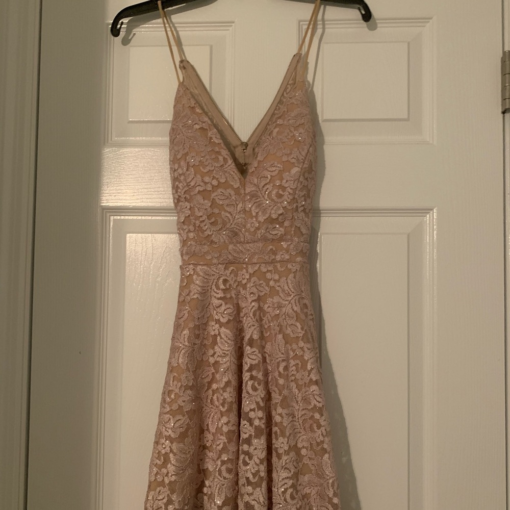 Honey and Rosie light pink sparkle dress